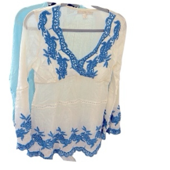 Boston Proper Tops - Boston proper white tunic/shirt ,Size XS